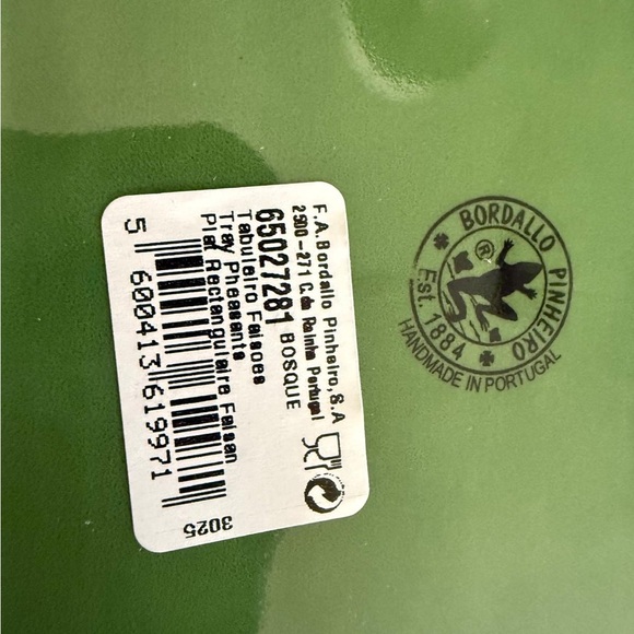 Bordallo Pinheiro Woods Small Rectangular Pheasant Platter - Picture 2 of 4